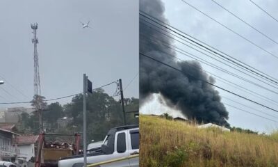 Avião cai em SP com 62 pessoas a bordo