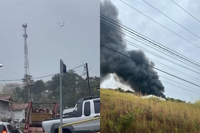 Avião cai em SP com 62 pessoas a bordo