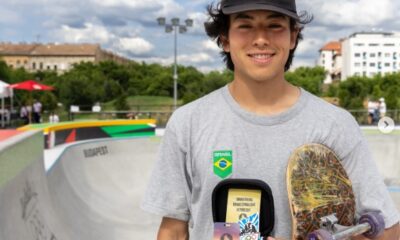 Brasil conquista medalha de bronze no skate park com Augusto Akio