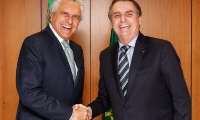 Bolsonaro critica Ronaldo Caiado durante visita ao Senado