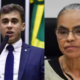 Nikolas Ferreira chama Marina Silva de “incompetente” pelo aumento das queimadas