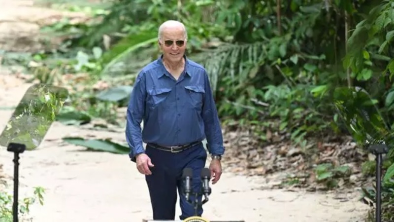 Biden vira meme no Brasil após visita a Amazônia