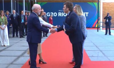 Tensão no G20: encontro frio entre Lula e Milei marca abertura do evento no Rio