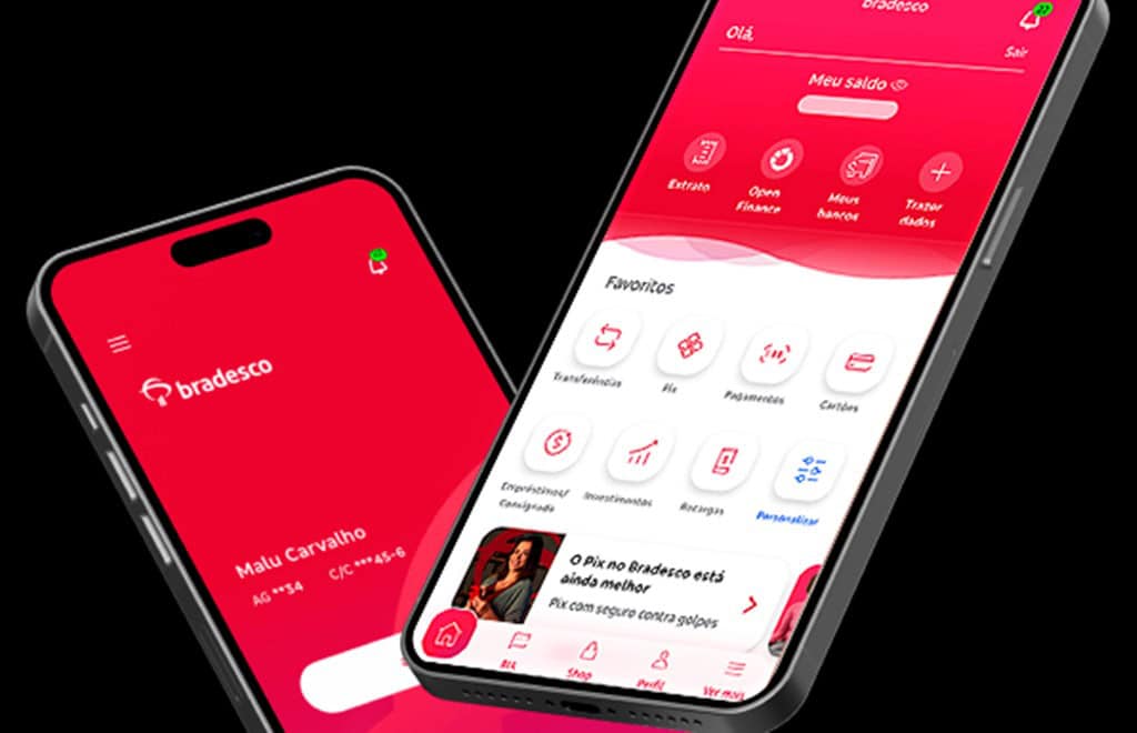 Aplicativo Bradesco entra em pane e mostra saldo de R$ 1 para os clientes
