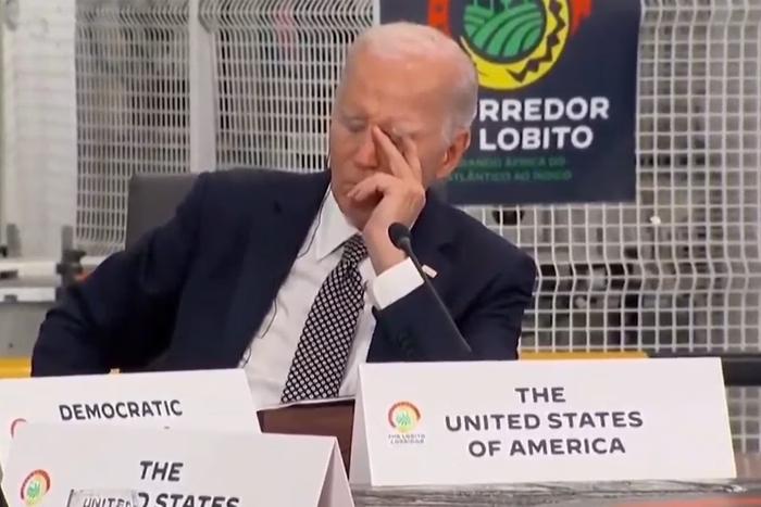 Joe Biden dorme durante encontro com líderes africanos em Angola