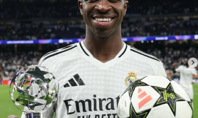 Vinicius Jr. leva o prêmio do The Best Fifa 2024 após polêmica da Bola de Ouro