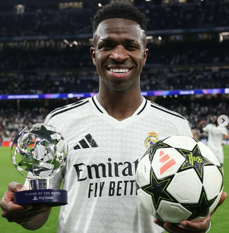 Vinicius Jr. leva o prêmio do The Best Fifa 2024 após polêmica da Bola de Ouro